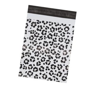 Flat Mailer 100x Designer Poly Mailers 10x13 Inch Leopard Thank you – Colorful Shipping Bags with Self Seal | Tear & Waterproof Mailing Envelopes for Packaging, Small Business & E-Commerce
